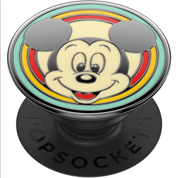 PopSocket PopGrip Cellphone Enamel grip and stand, Disney Vintage Mickey - Picture 1 of 6